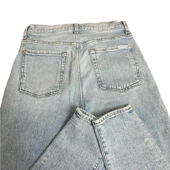7 for all mankind High Waist Skinny Light Wash Button Fly Jeans Women’s size 27 - Picture 5 of 15